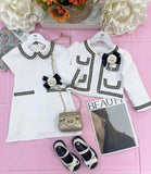 Beautiful White Jacket and  Dress Set