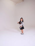 White Tweed Jacket Leather Skirt
