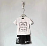 Boys Givenchy inspired Shirt and Short Set