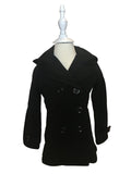 Girls Black Winter Coat With Hood