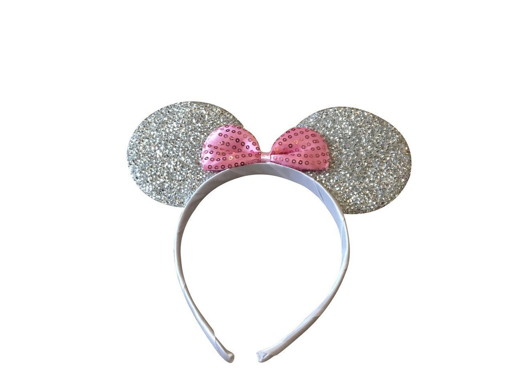 Minnie Ears Sparkly Pink Headband