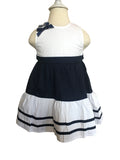 FINAL SALE- Pinstripe Bow Dress