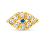 Baby Kids Evil Eye 10 karat gold CZ earring