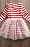 Red and White Striped Dress