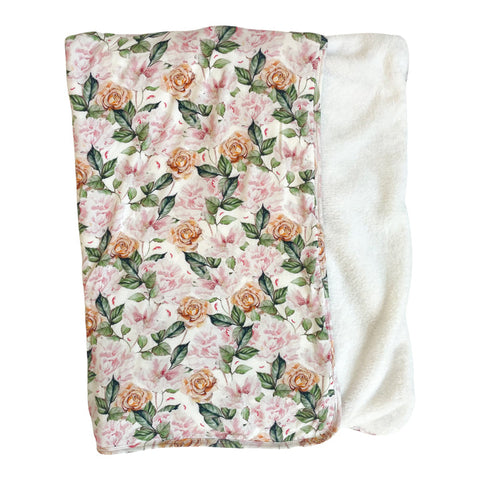 Bamboo Golden Roses Plush Swaddle