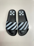 New Kids Off-White Slides (Gray/Blk)