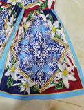 DG New Blue Floral Dress