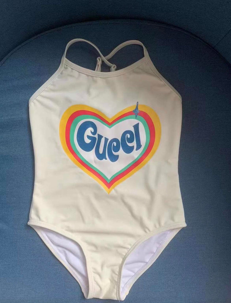 New GG Heart One Piece Bathing Suit