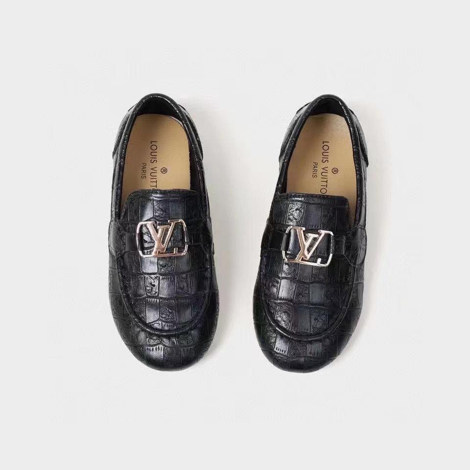 lv black loafers
