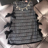 Alexis Sleeveless Tweed Dress