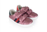 GG Pink Glitter Striped Sneakers