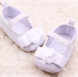 Crib Shoes with Bow & Flower