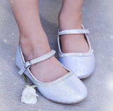 Glitter Rhinestone Shoes - Silver