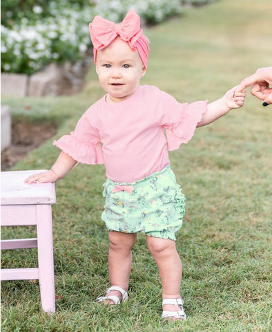 Rufflebutts Pink Mia Bodysuit