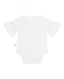 Rufflebutts White Mia Bodysuit